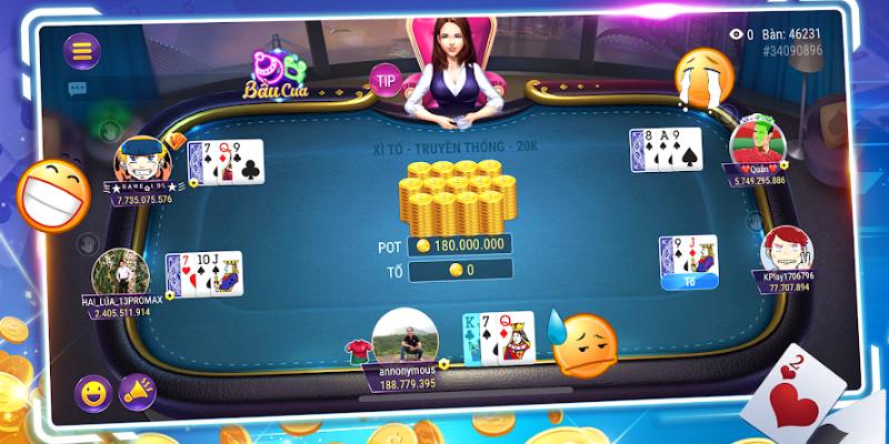 Xì tố là sản phẩm được lựa chọn nhiều nhất tại sảnh game bài New88 